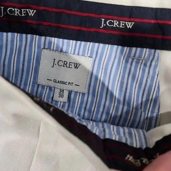 J. Crew Men's Classic Fit Pleated Trousers Casual Pants Beige Size 34x30 - Picture 2 of 11